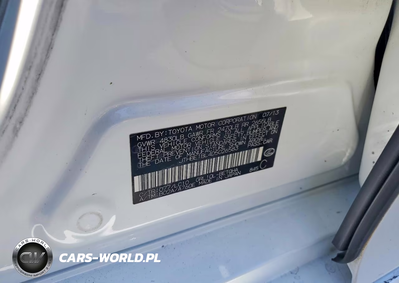 2013 Lexus Gs 350 VIN:JTHBE1BL4D5026583 - 12