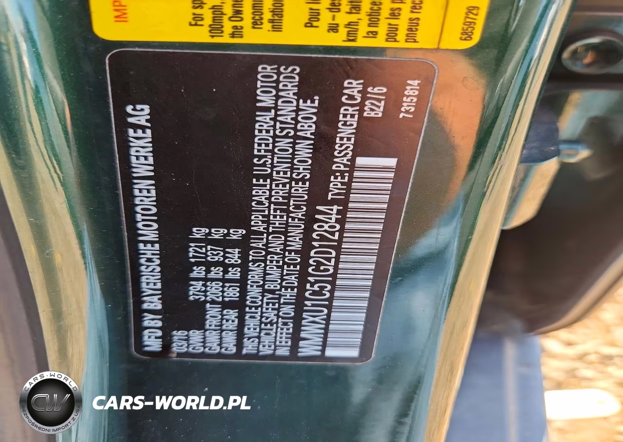 2016 Mini Cooper VIN:WMWXU1C51G2D12844 - 12