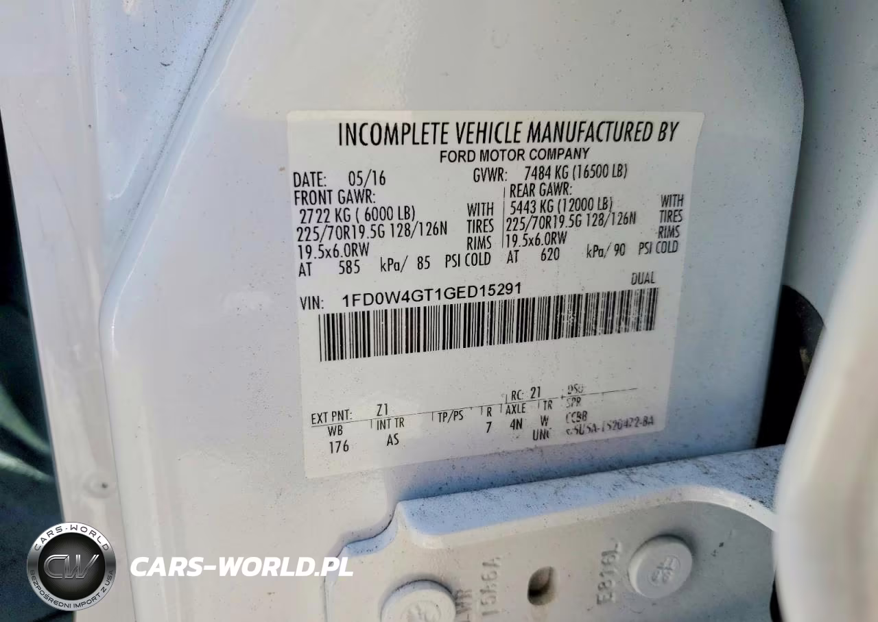 2016 Ford F450 Super Duty VIN:1FD0W4GT1GED15291 - 12