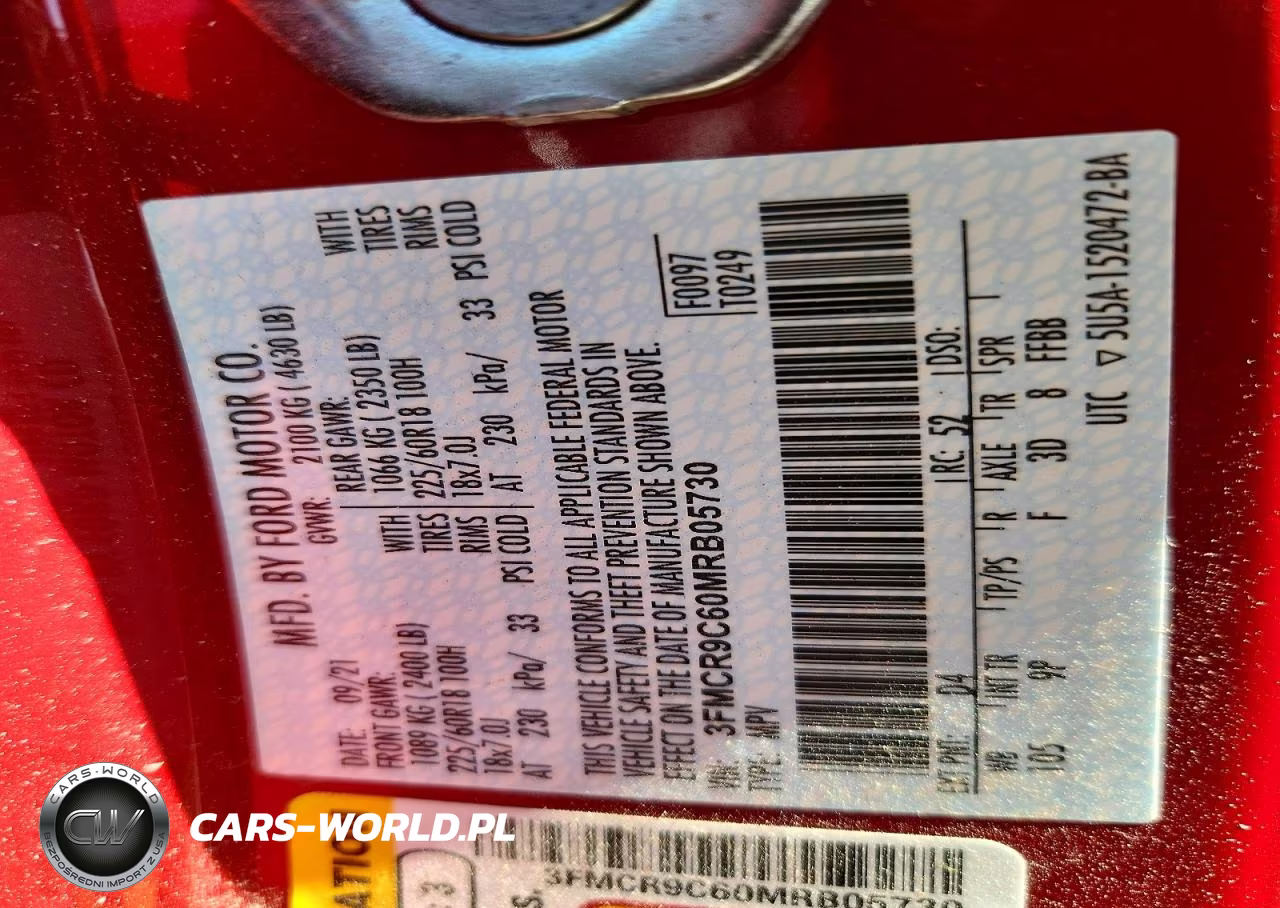 2021 Ford Bronco Sport Outer Banks VIN:3FMCR9C60MRB05730 - 13