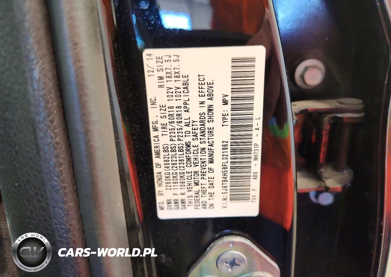 2015 Acura Rdx Technology VIN:5J8TB4H58FL021962 - 13