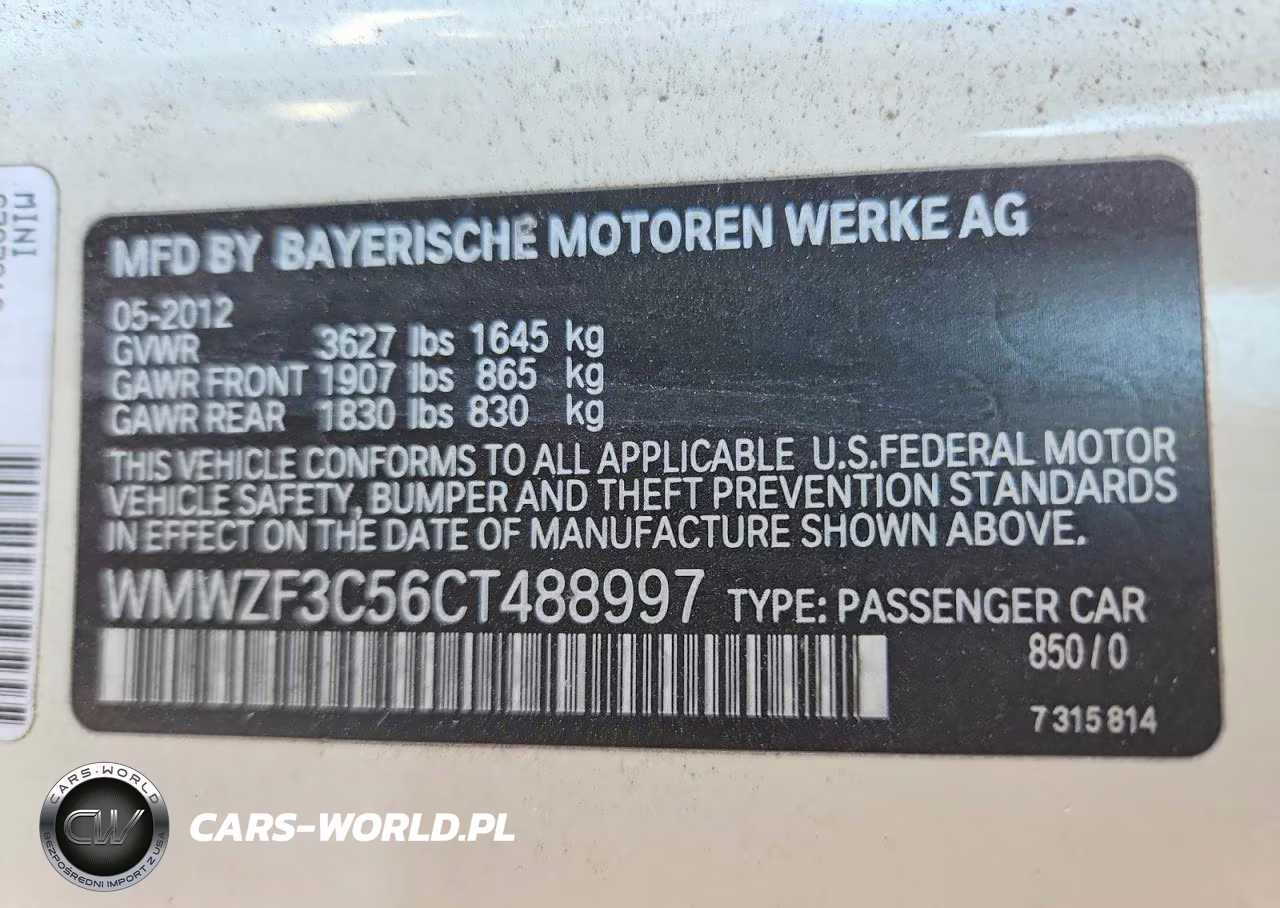2012 Mini Cooper Clubman VIN:WMWZF3C56CT488997 - 12
