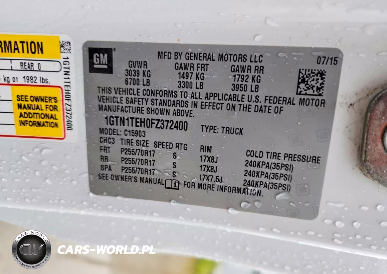 2015 GMC Sierra C1500 VIN:1GTN1TEH0FZ372400 - 12