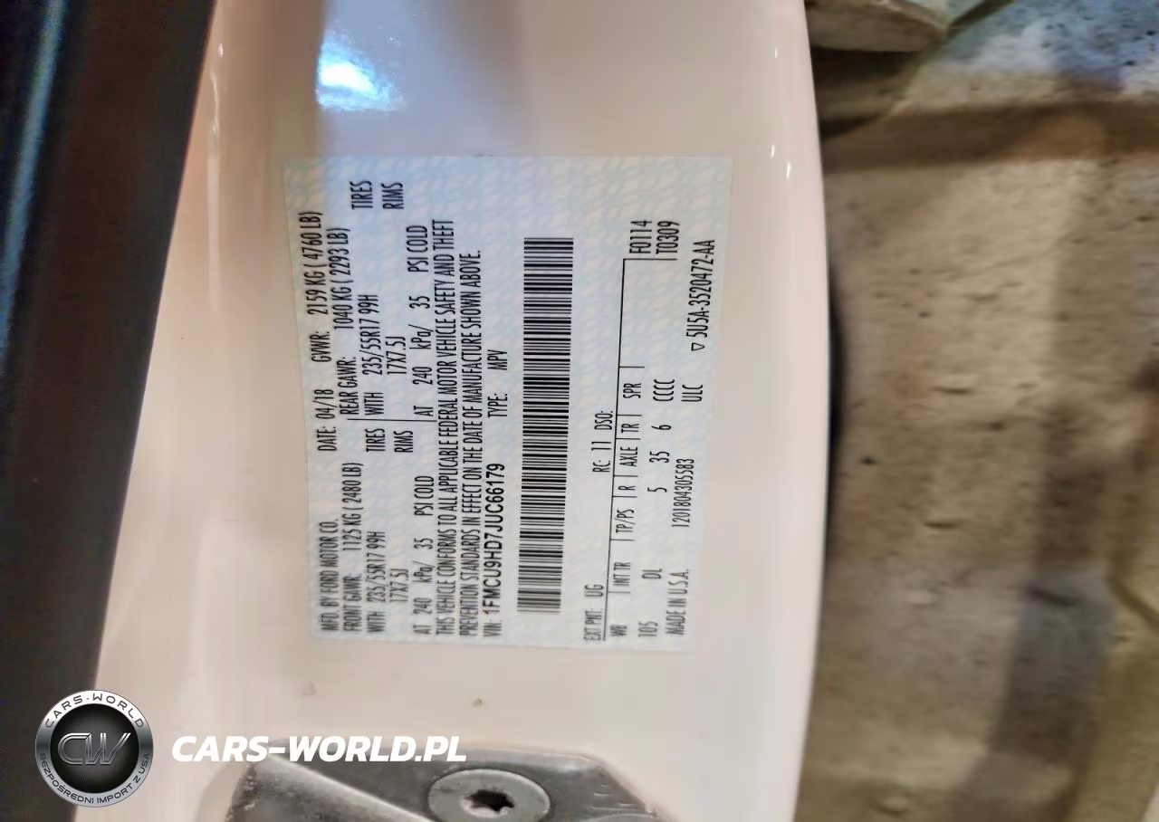 2018 Ford Escape Sel VIN:1FMCU9HD7JUC66179 - 13