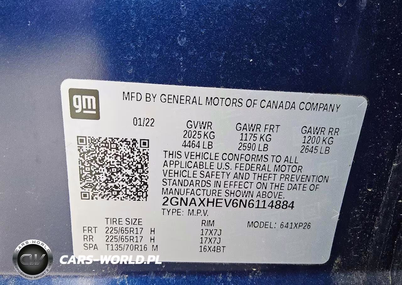 2022 Chevrolet Equinox Ls VIN:2GNAXHEV6N6114884 - 13