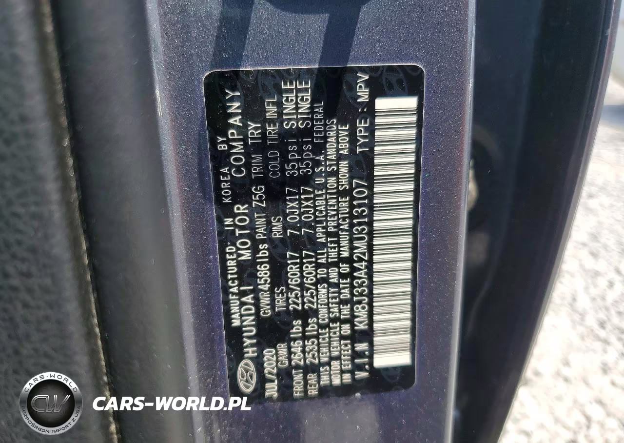 2021 Hyundai Tucson Value VIN:KM8J33A42MU313107 - 13