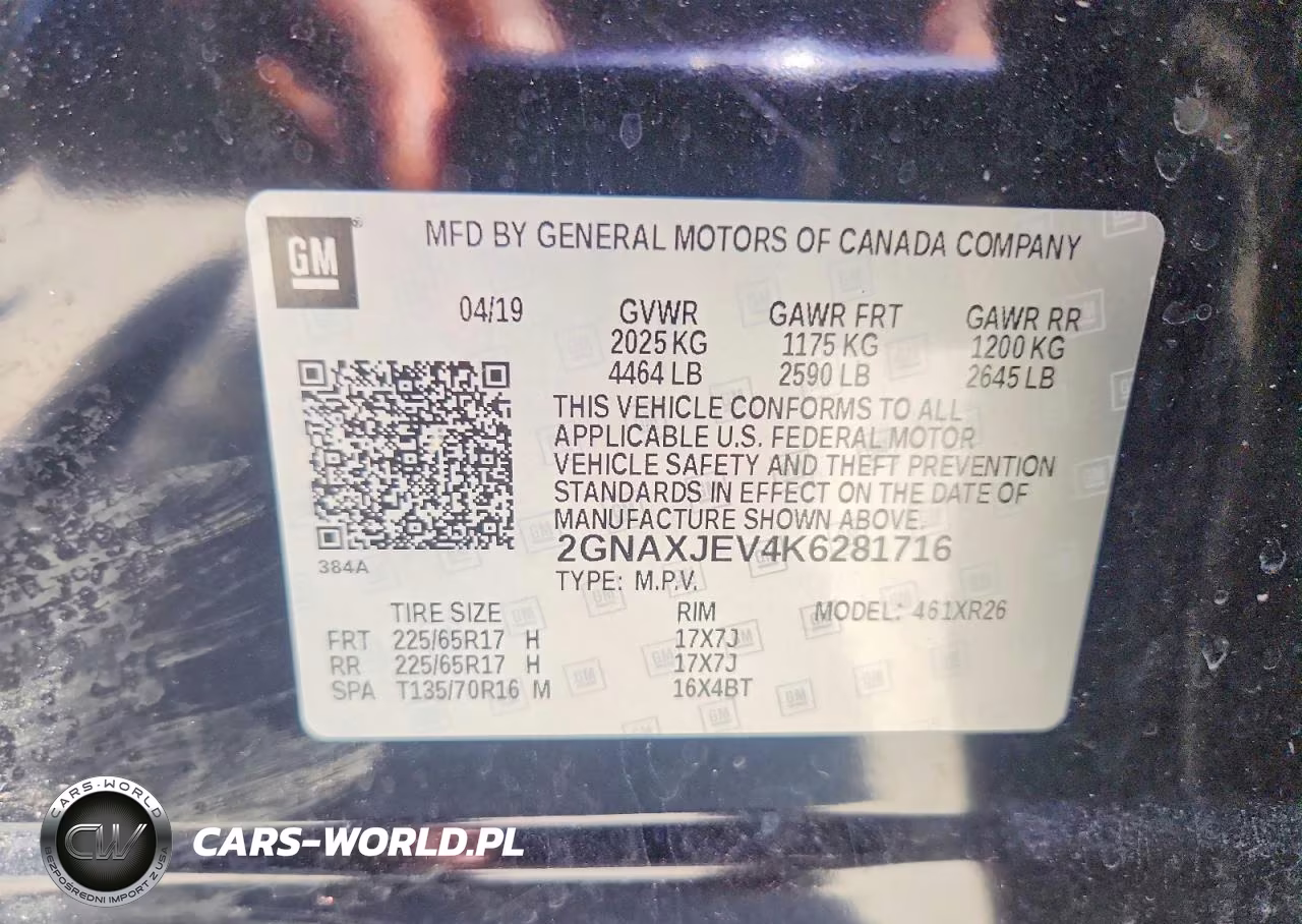 2019 Chevrolet Equinox Lt VIN:2GNAXJEV4K6281716 - 13