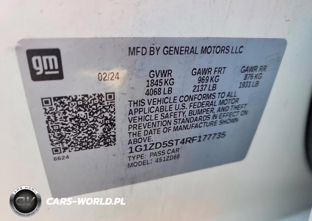 2024 Chevrolet Malibu Lt VIN:1G1ZD5ST4RF177735 - 12