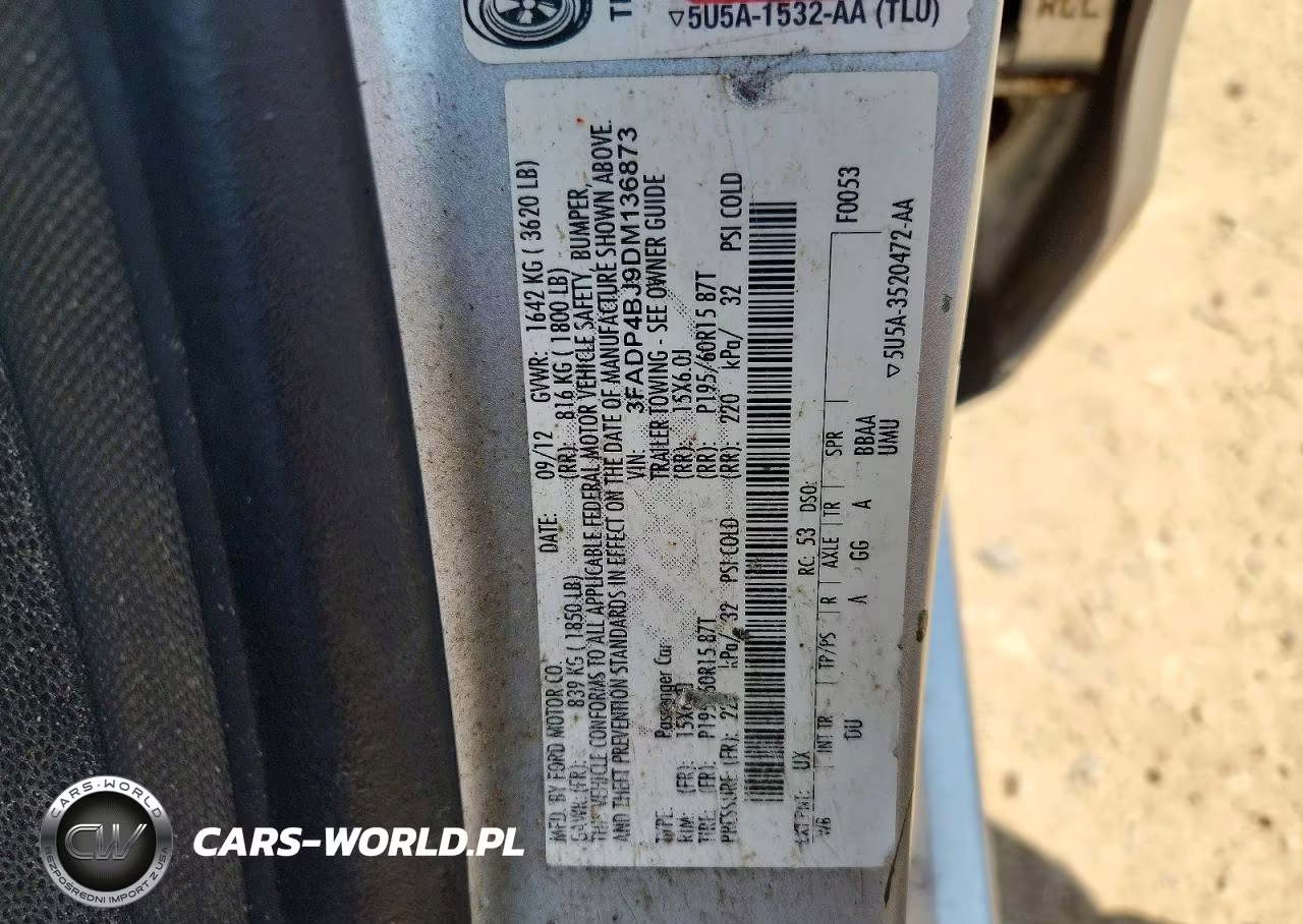 2013 Ford Fiesta Se VIN:3FADP4BJ9DM136873 - 12