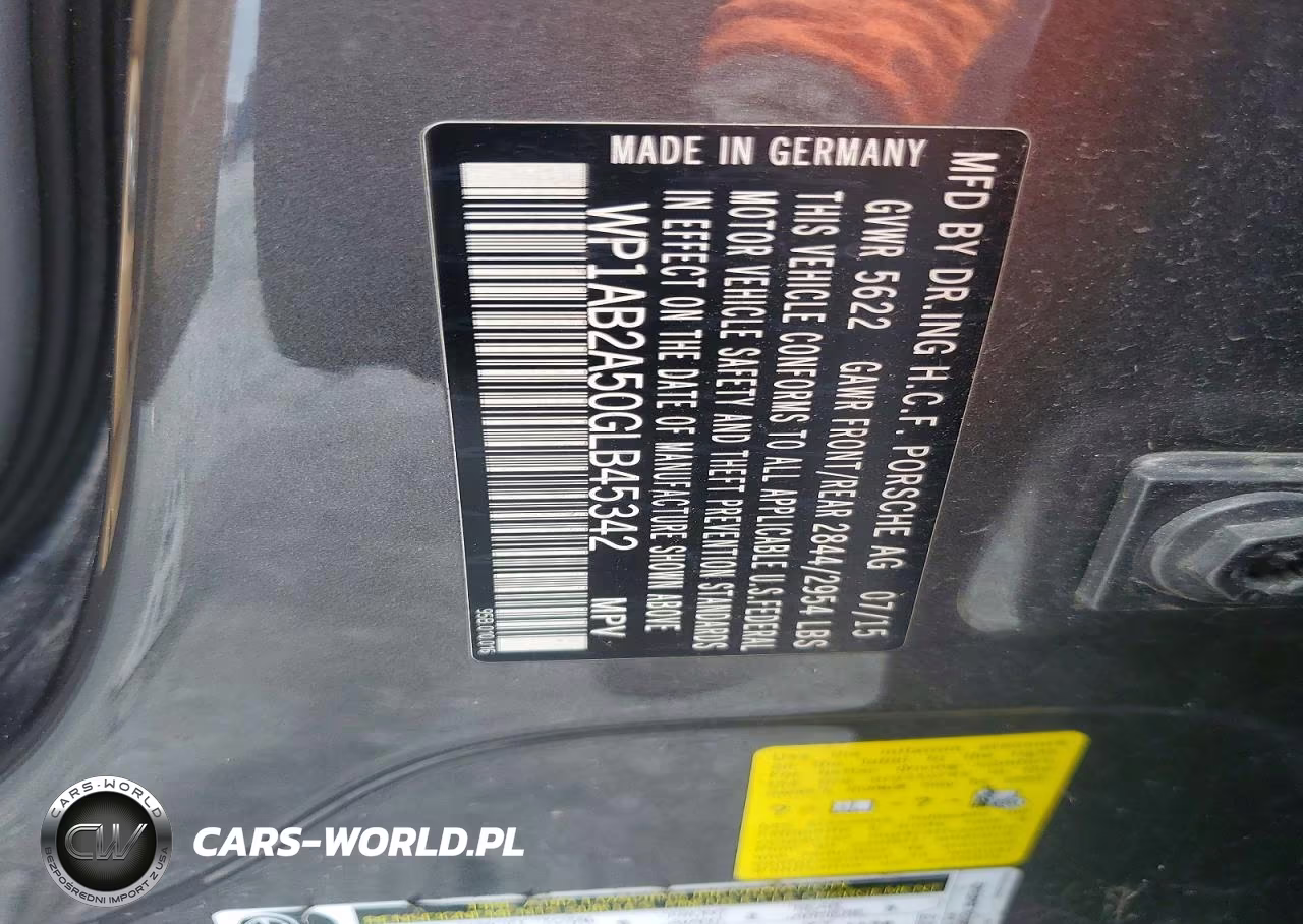 2016 Porsche Macan S VIN:WP1AB2A50GLB45342 - 13