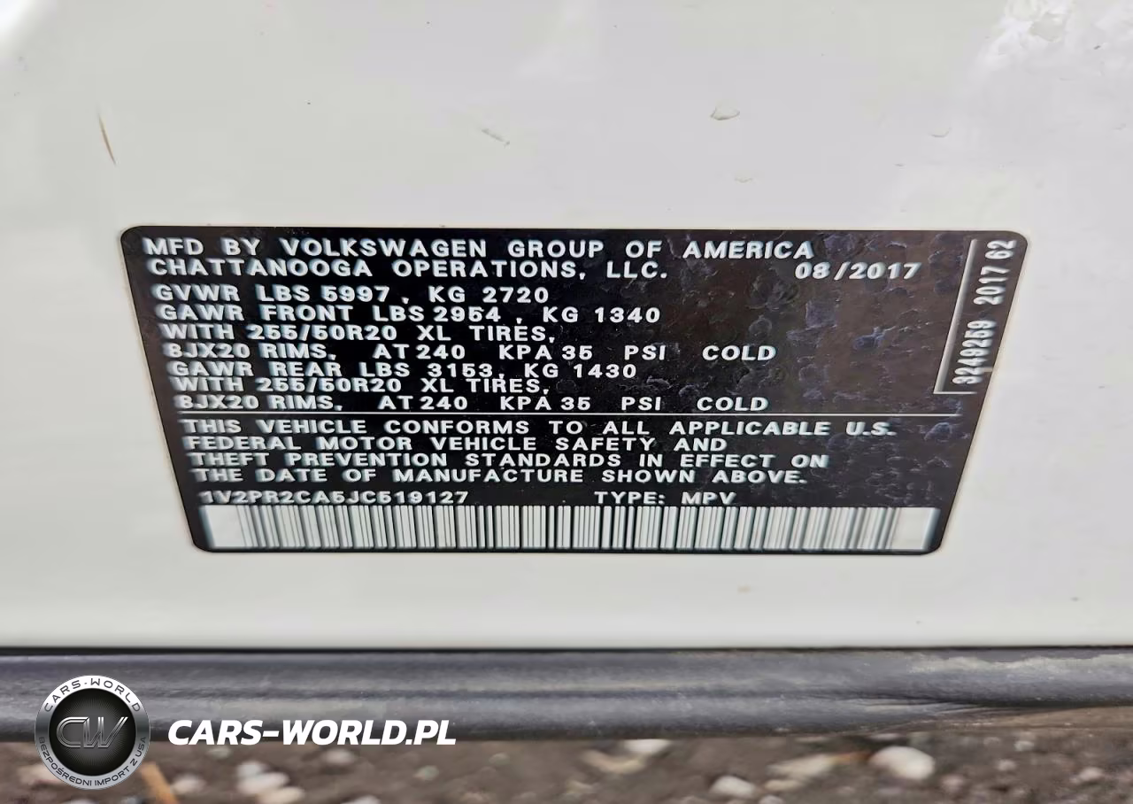 2018 Volkswagen Atlas Se VIN:1V2PR2CA5JC519127 - 13