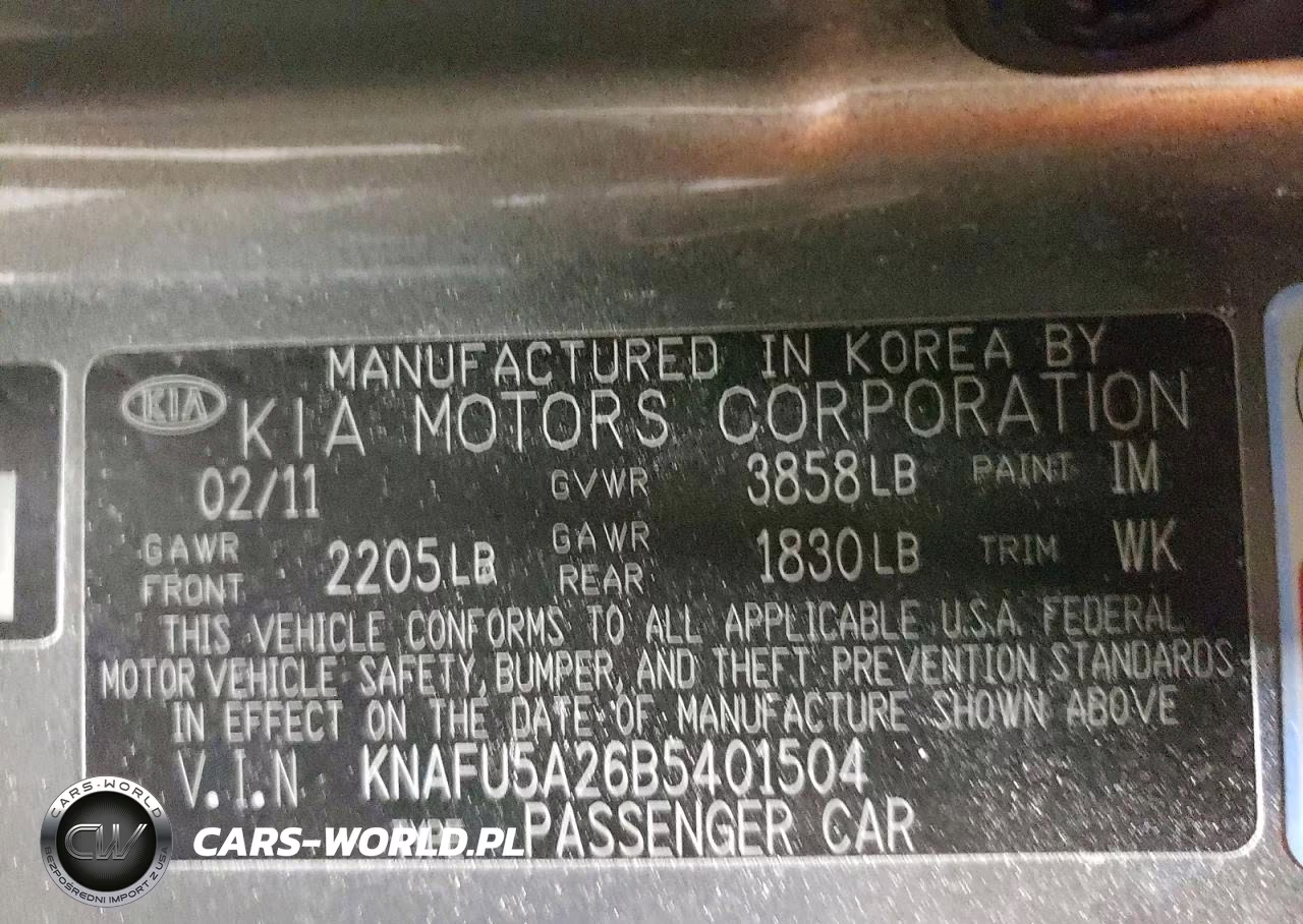 2011 Kia Forte5 Ex VIN:KNAFU5A26B5401504 - 12