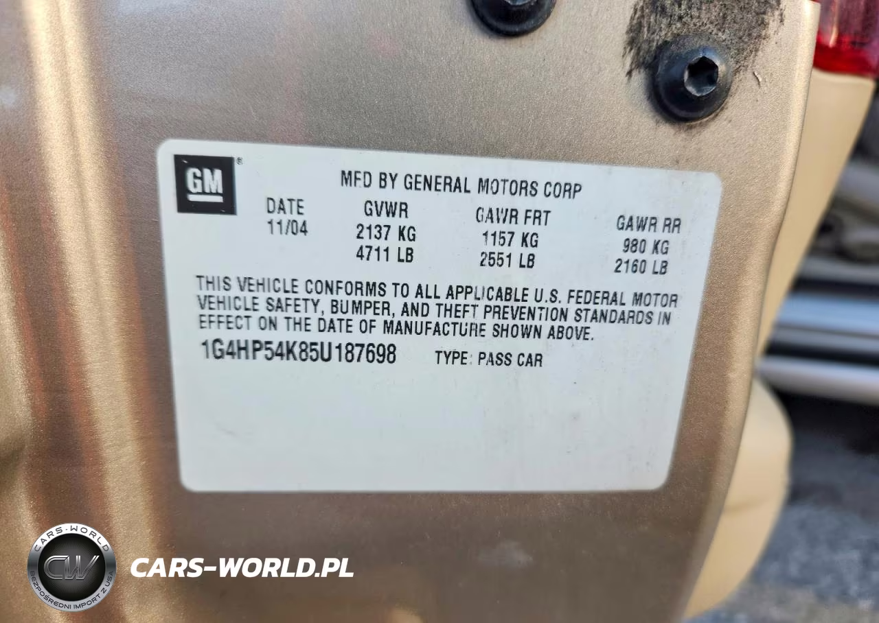 2005 Buick Lesabre Custom VIN:1G4HP54K85U187698 - 12