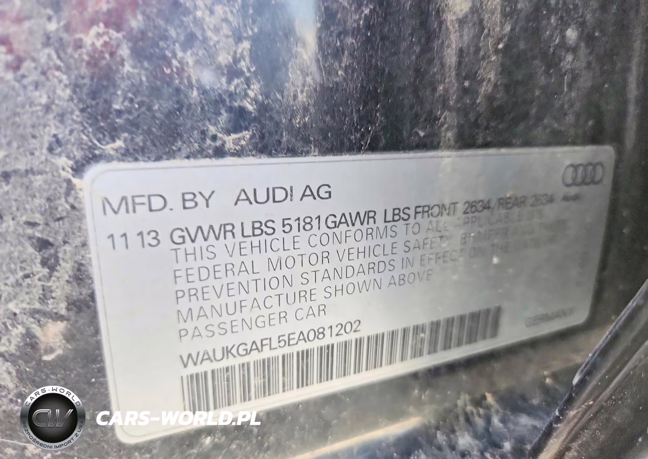 2014 Audi S4 Prestige VIN:WAUKGAFL5EA081202 - 12