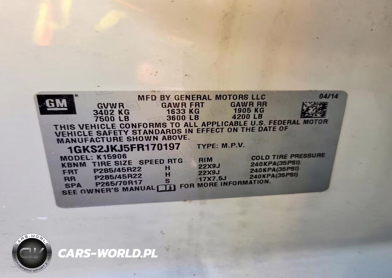 2015 GMC Yukon Xl Denali VIN:1GKS2JKJ5FR170197 - 14