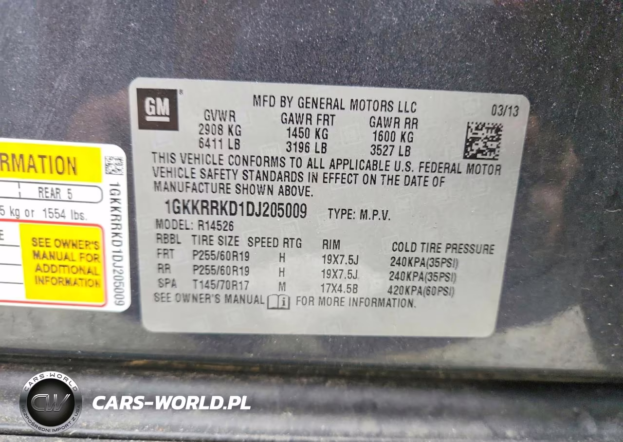 2013 GMC Acadia Slt-1 VIN:1GKKRRKD1DJ205009 - 13