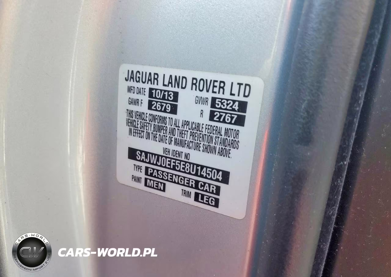 2014 Jaguar Xf VIN:SAJWJ0EF5E8U14504 - 12