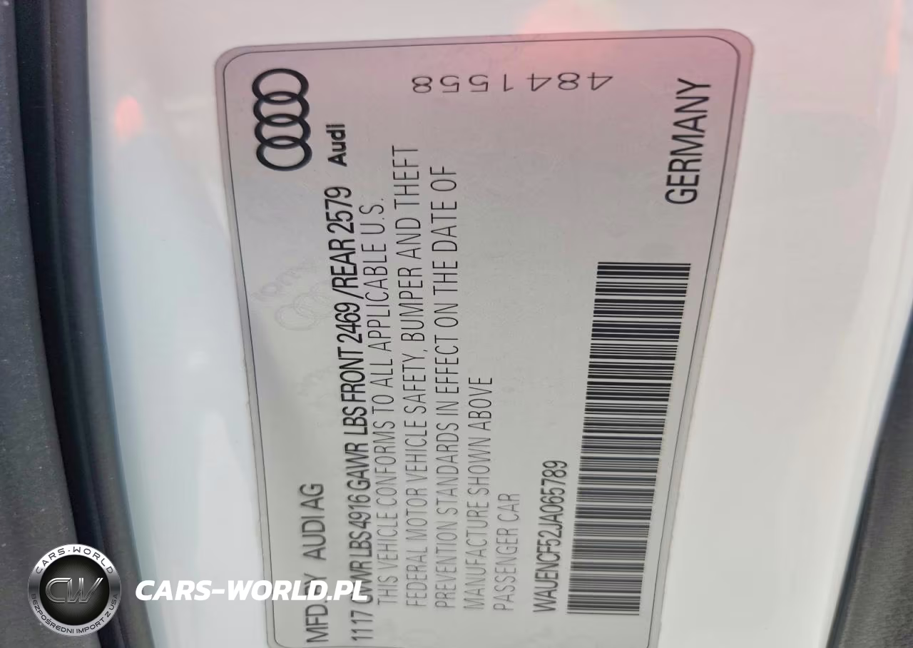 2018 Audi A5 Premium Plus S-Line VIN:WAUENCF52JA065789 - 12