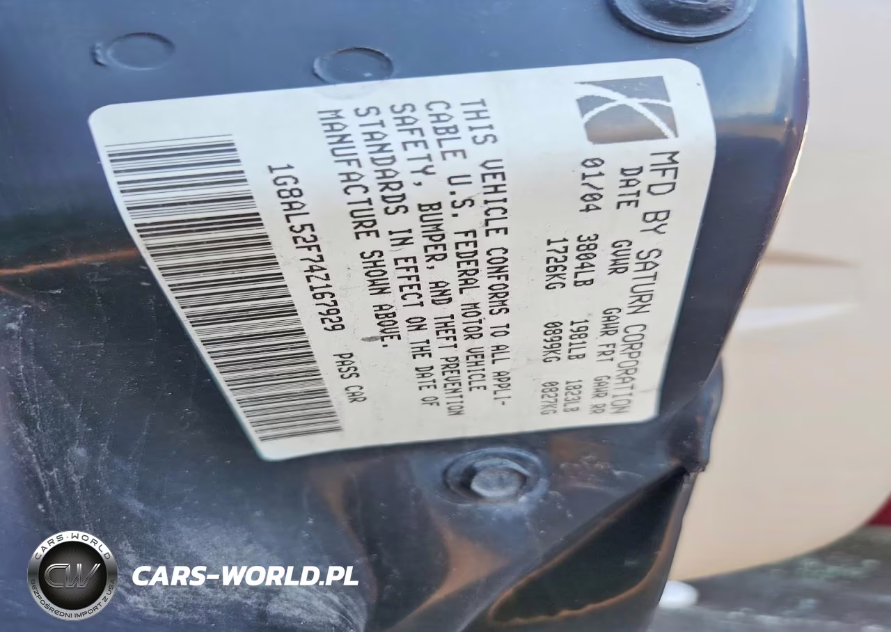 2004 Saturn Ion Level 3 VIN:1G8AL52F74Z167929 - 13