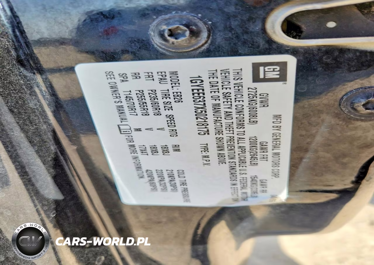 2005 Cadillac Srx VIN:1GYEE637X50218175 - 13
