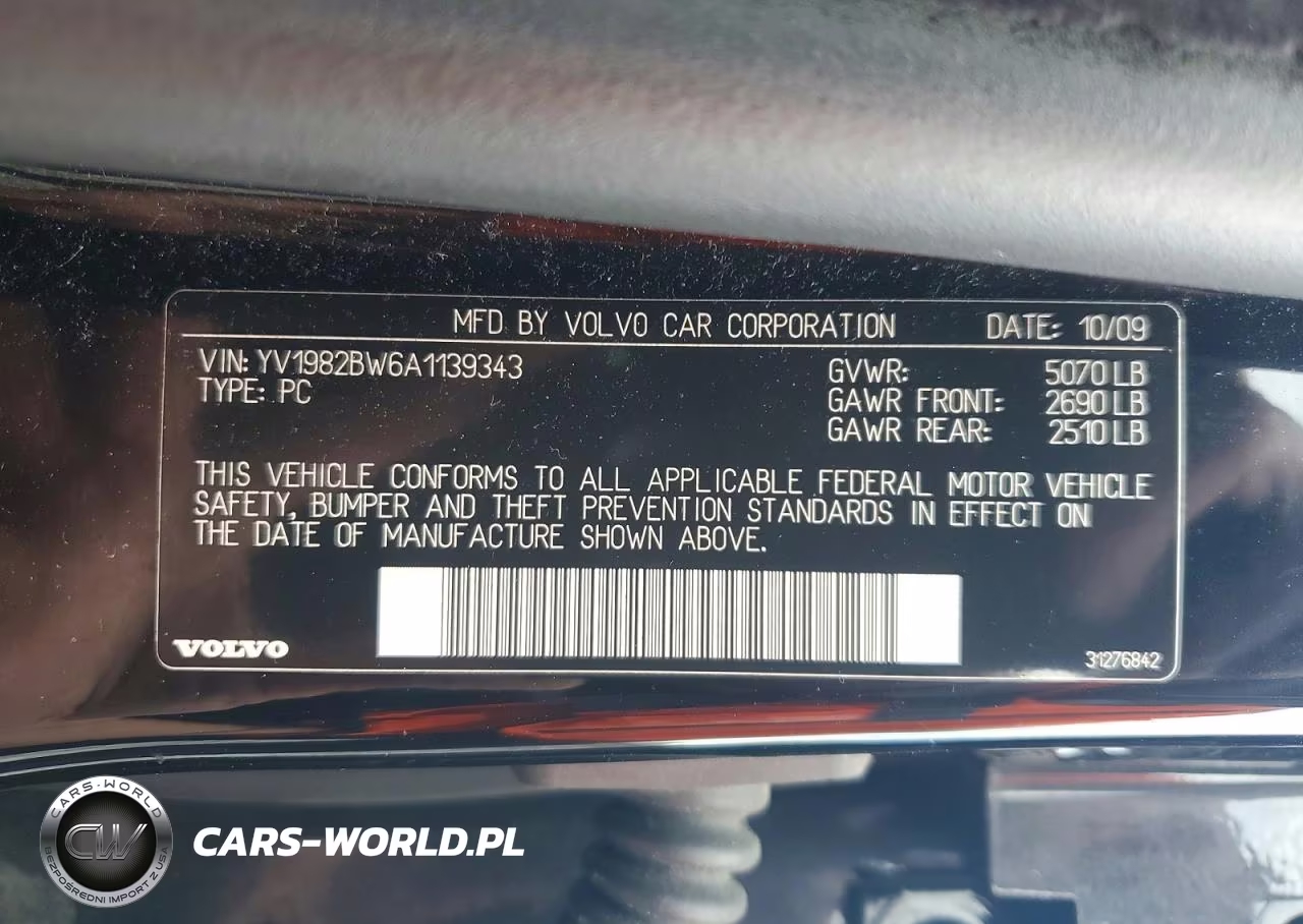 2010 Volvo V70 3.2 VIN:YV1982BW6A1139343 - 13