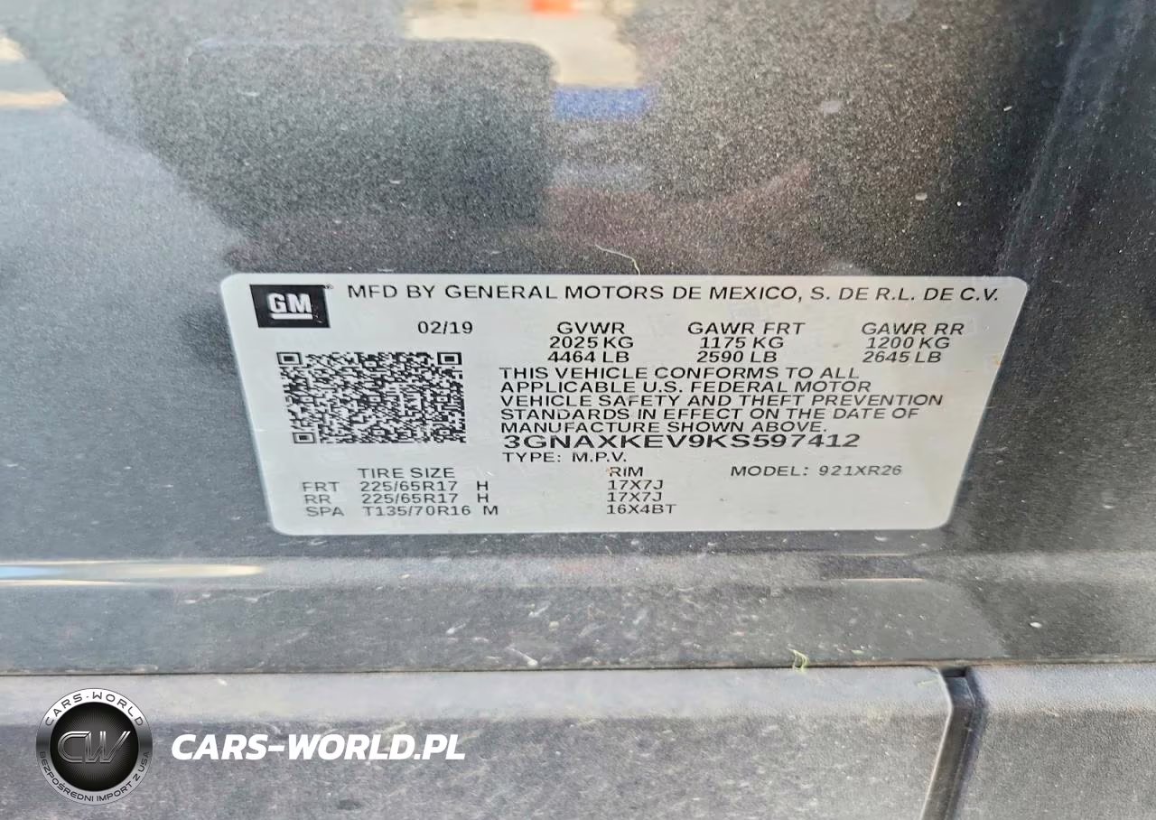 2019 Chevrolet Equinox Lt VIN:3GNAXKEV9KS597412 - 13