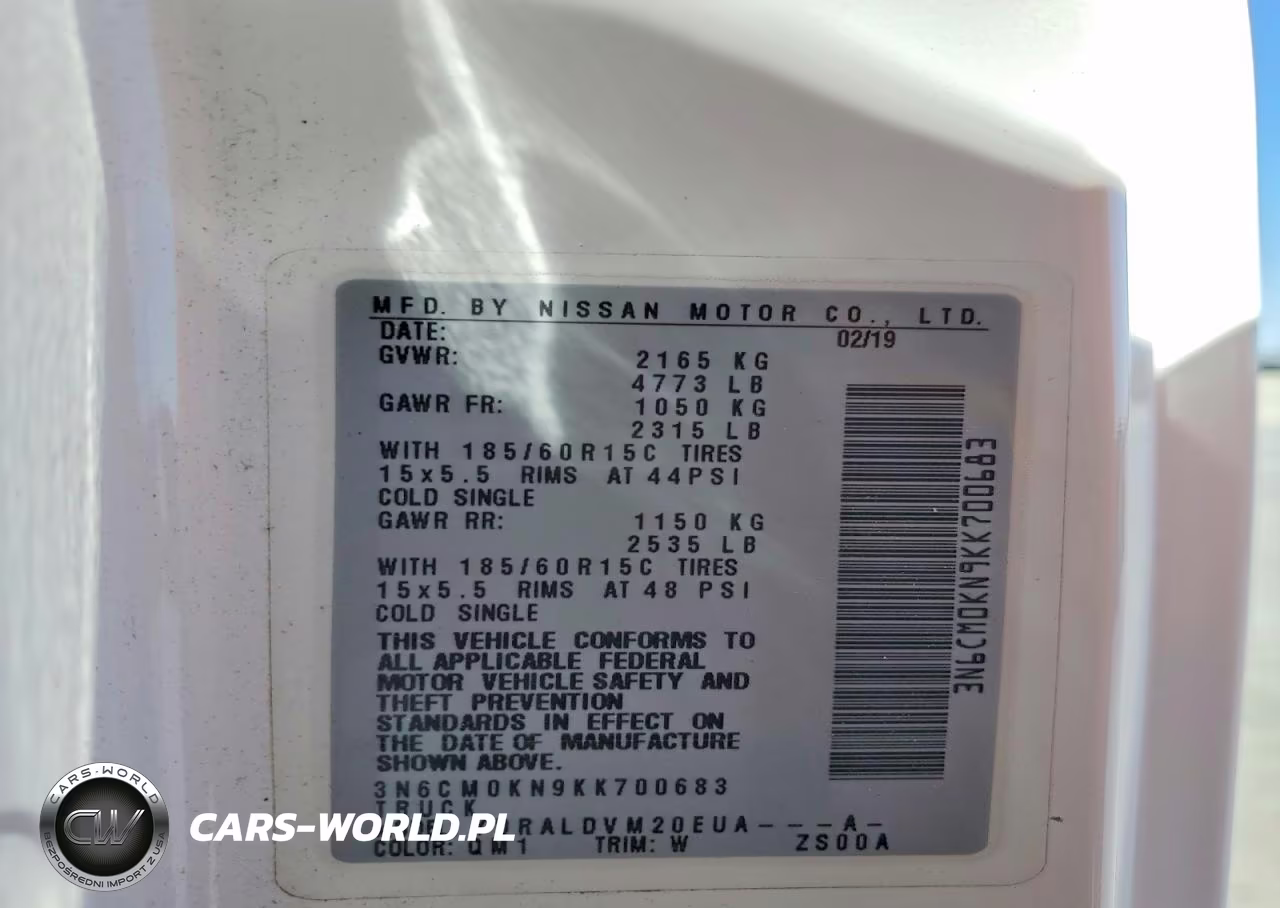 2019 Nissan Nv200 S VIN:3N6CM0KN9KK700683 - 12
