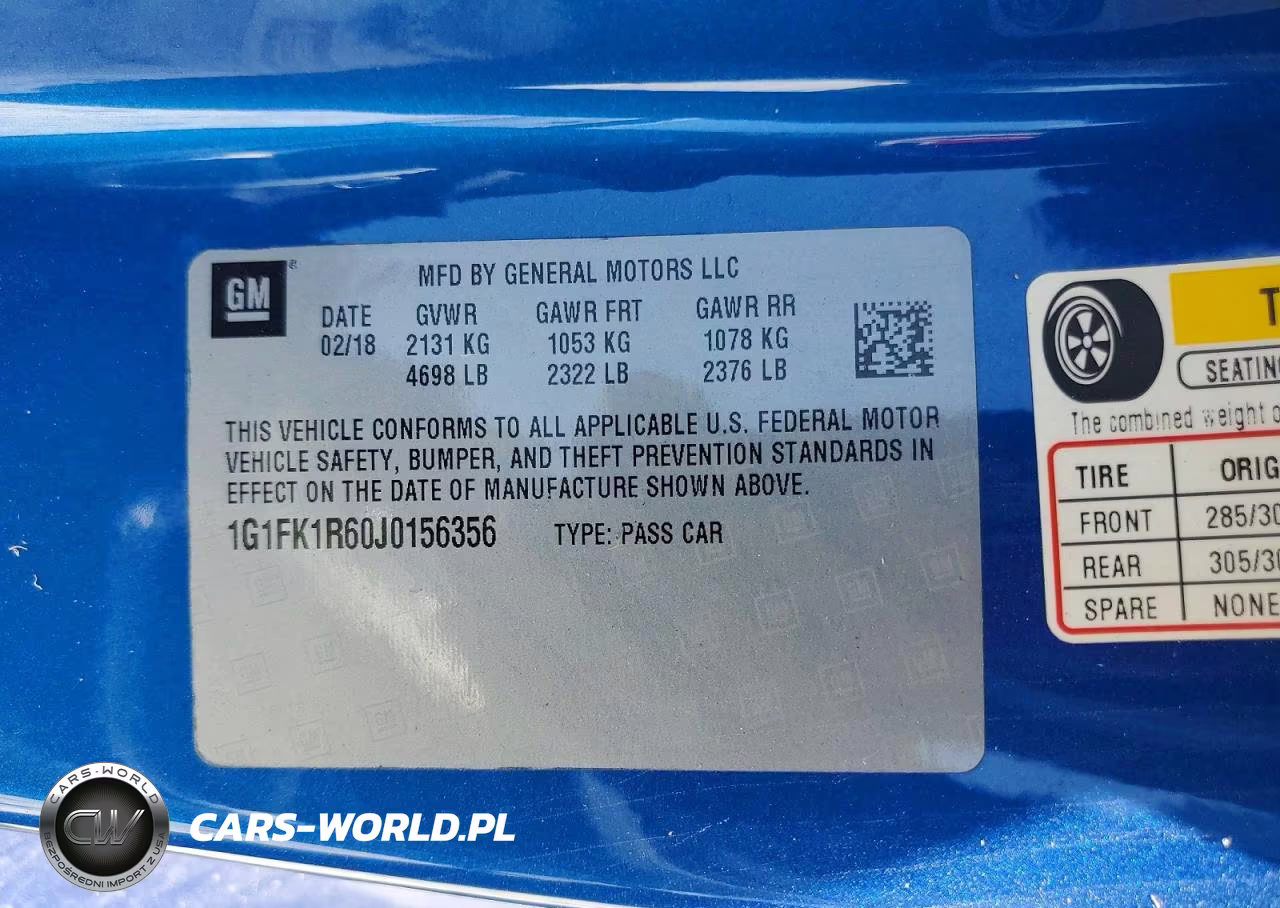 2018 Chevrolet Camaro Zl1 VIN:1G1FK1R60J0156356 - 13