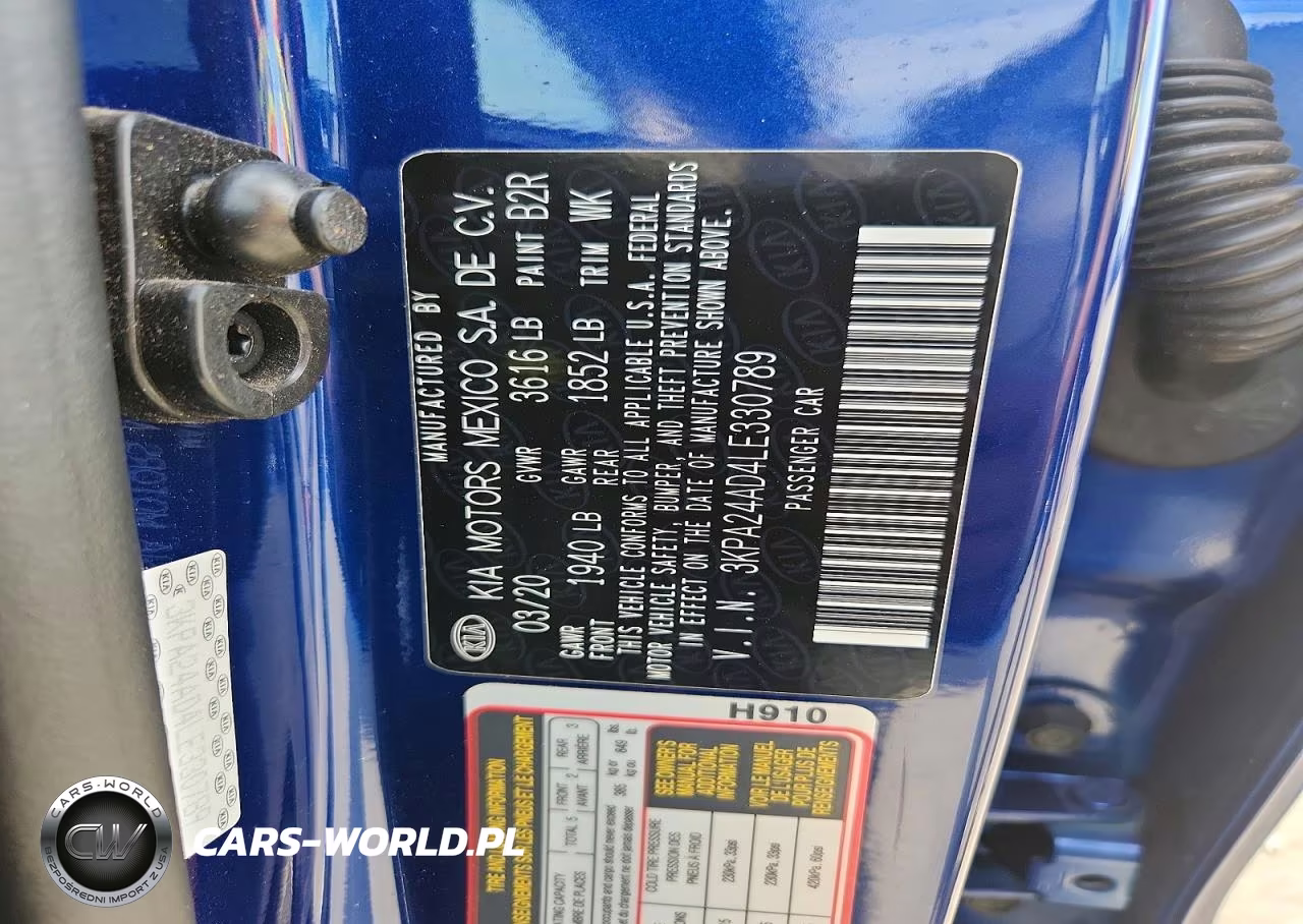 2020 Kia Rio S VIN:3KPA24AD4LE330789 - 13
