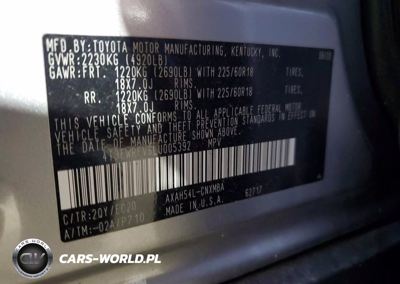 2020 Toyota Rav4 Xse VIN:4T3EWRFV6LU005392 - 13