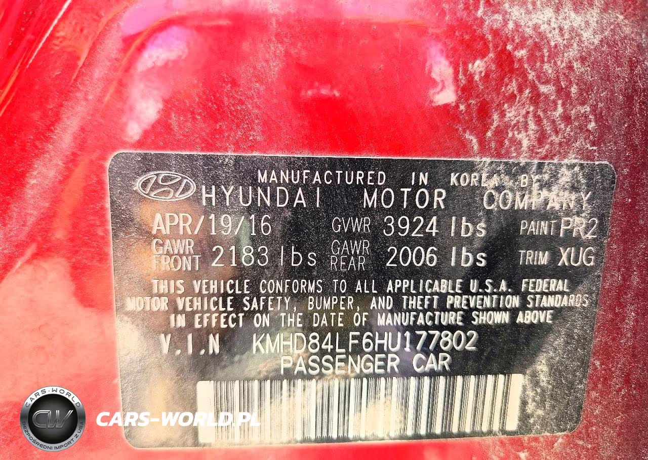 2017 Hyundai Elantra Se VIN:KMHD84LF6HU177802 - 12