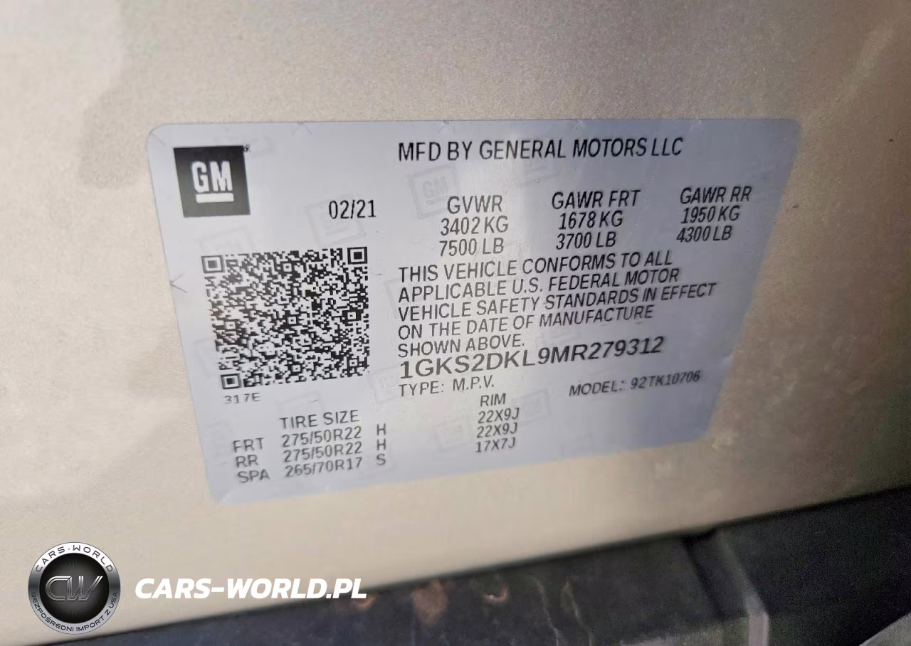 2021 GMC Yukon Denali VIN:1GKS2DKL9MR279312 - 14