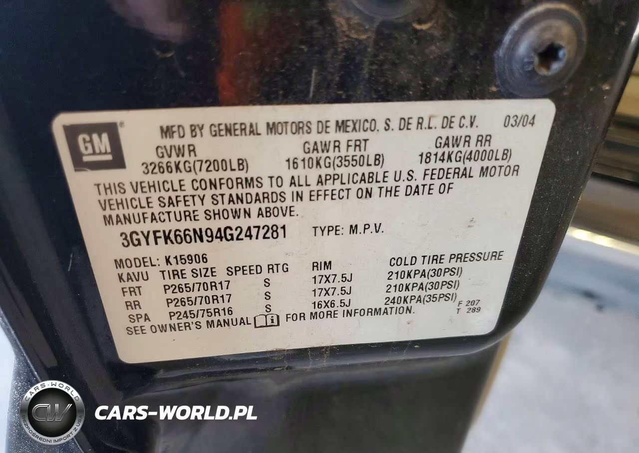 2004 Cadillac Escalade Esv VIN:3GYFK66N94G247281 - 14