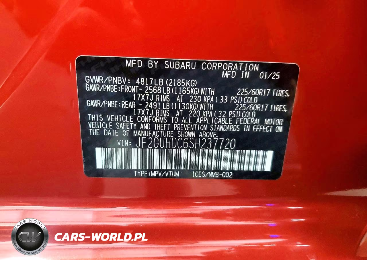 2025 Subaru Crosstrek Premium VIN:JF2GUHDC6SH237720 - 12