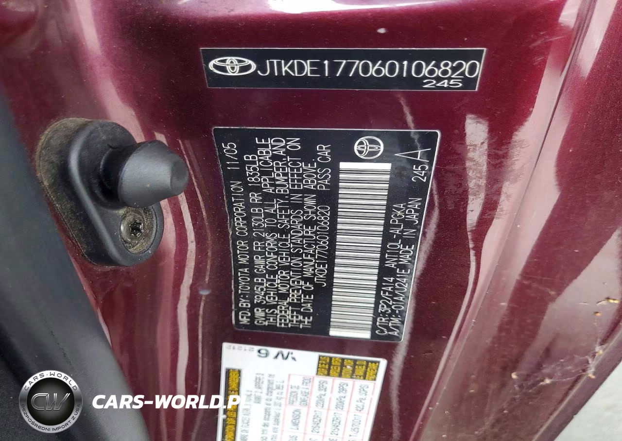 2006 Scion Tc Base VIN:JTKDE177060106820 - 12