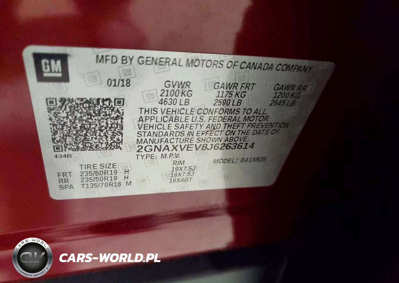 2018 Chevrolet Equinox Premier VIN:2GNAXVEV8J6263614 - 13