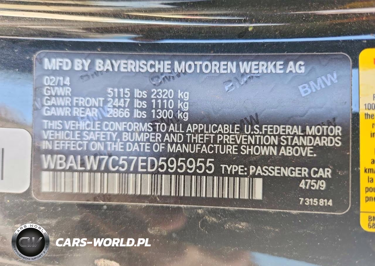 2014 BMW 640I VIN:WBALW7C57ED595955 - 12