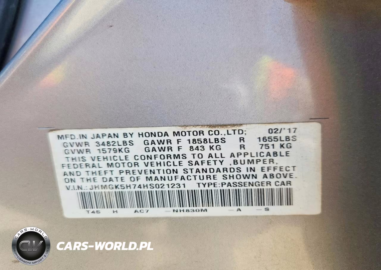 2017 Honda Fit Ex VIN:JHMGK5H74HS021231 - 12