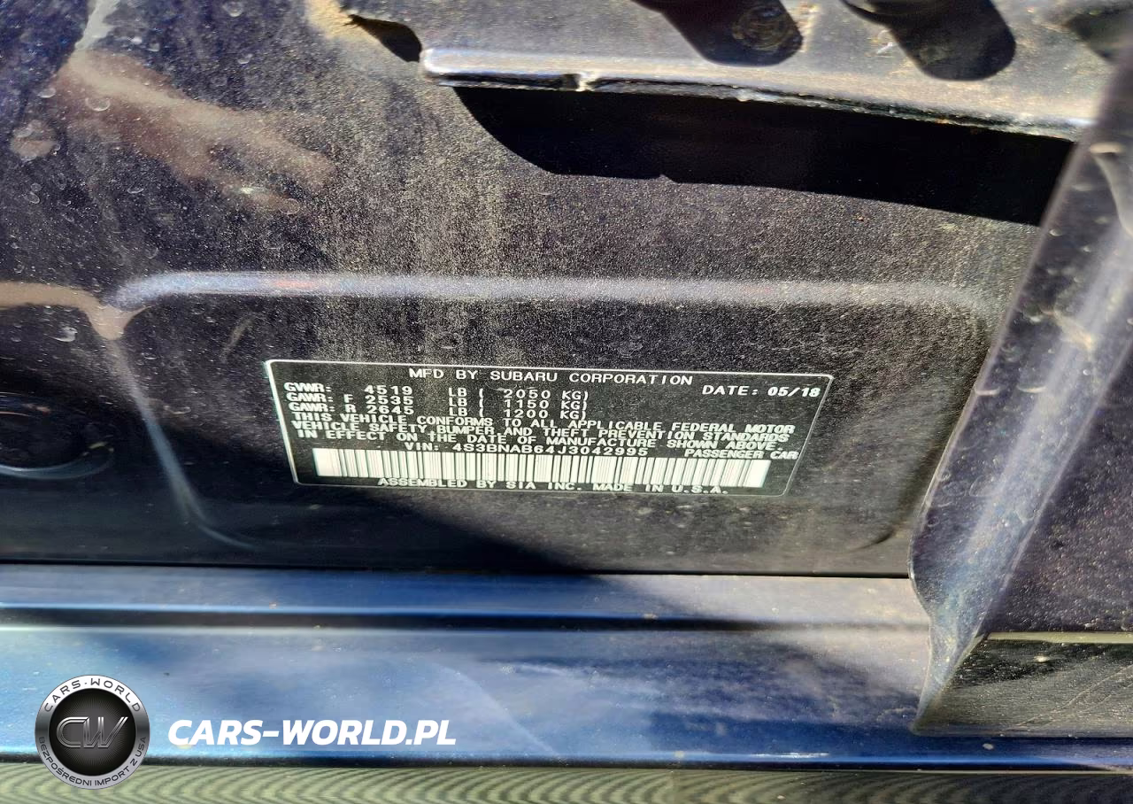 2018 Subaru Legacy 2.5I VIN:4S3BNAB64J3042995 - 12
