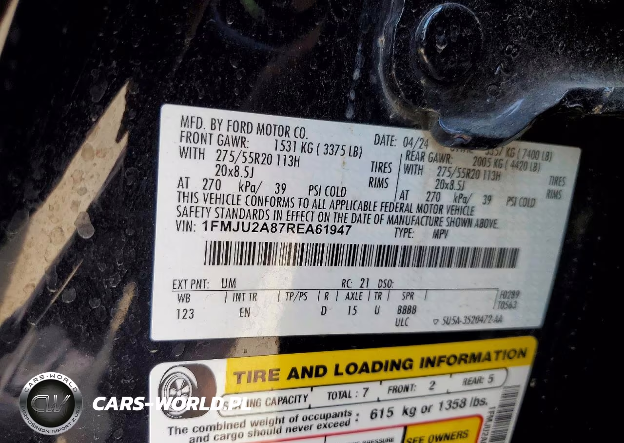 2024 Ford Expedition Limited VIN:1FMJU2A87REA61947 - 13