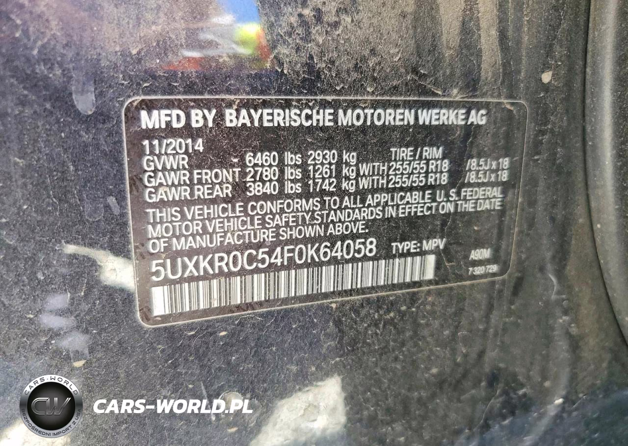 2015 BMW X5 xDrive35I VIN:5UXKR0C54F0K64058 - 13