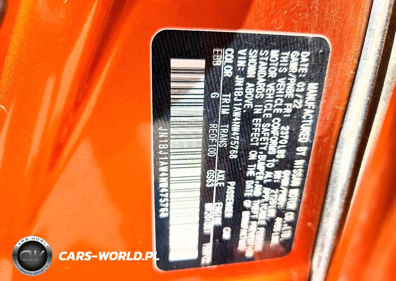 2022 Nissan Rogue Sport S VIN:JN1BJ1AW4NW475768 - 12