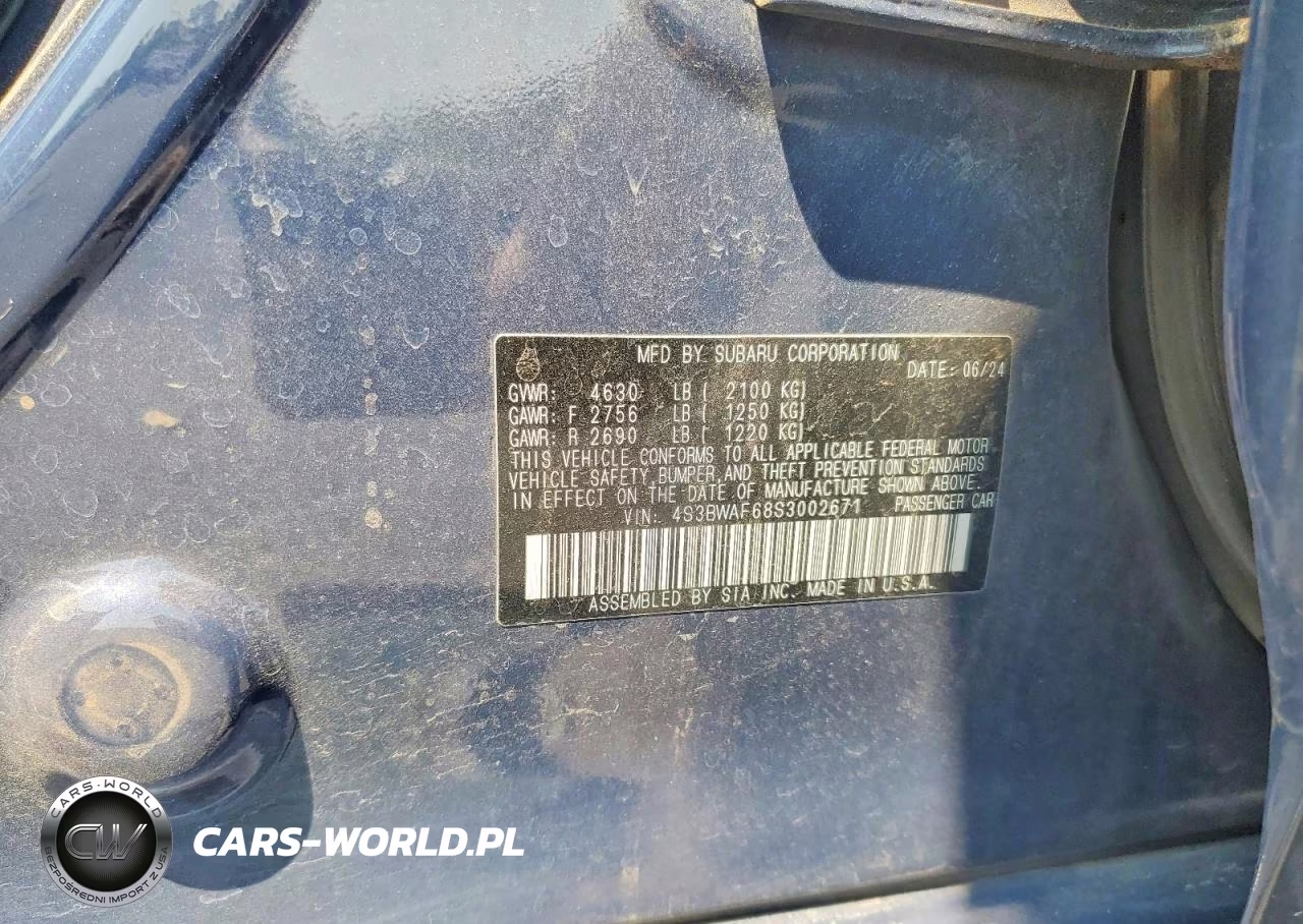 2025 Subaru Legacy Premium VIN:4S3BWAF68S3002671 - 12