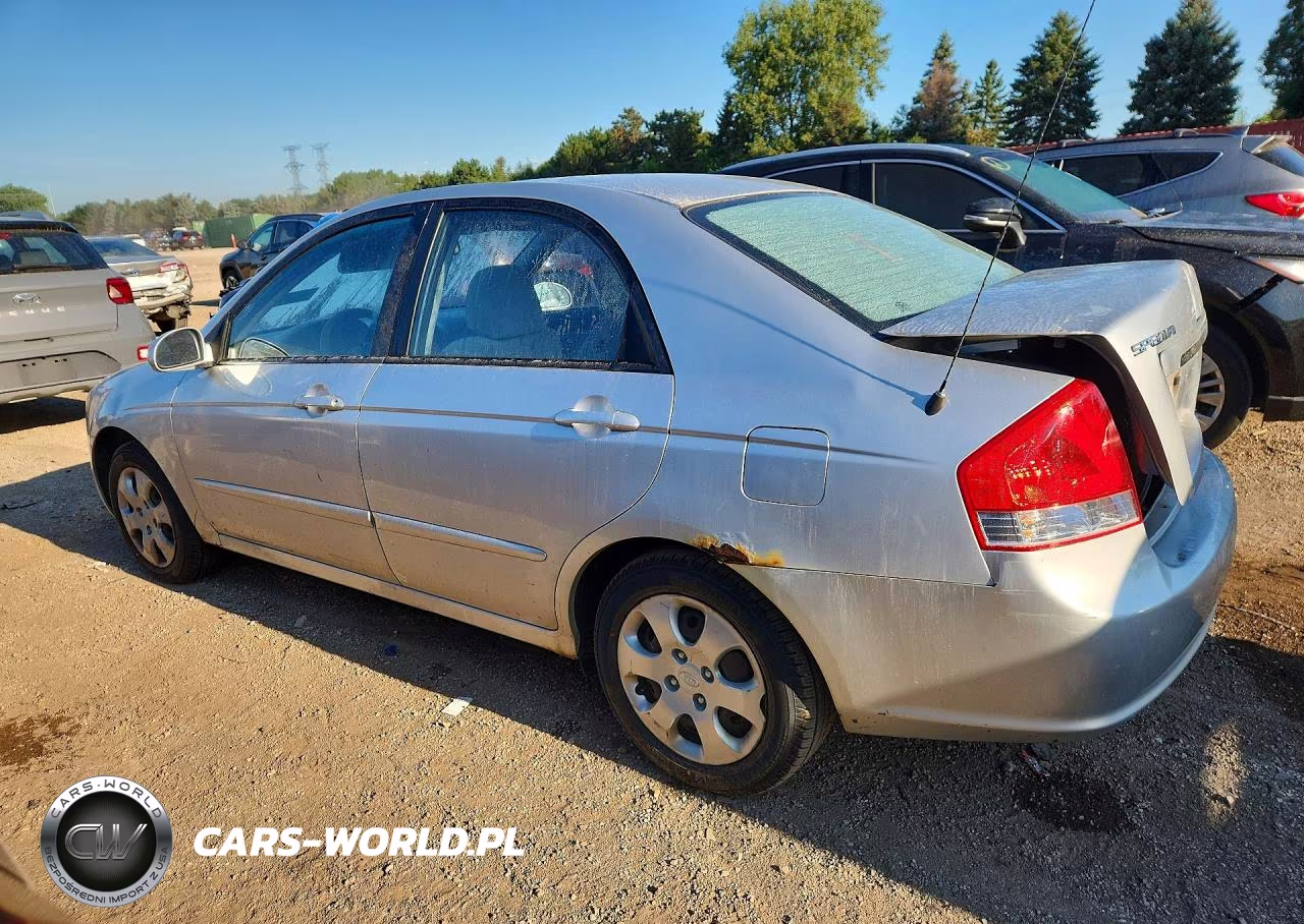 2009 Kia Spectra Lx VIN:KNAFE221895645943 - 2