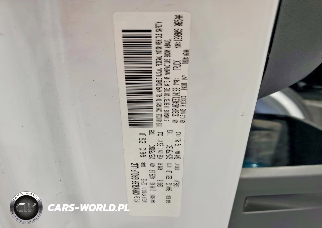 2014 Ram Promaster 3500 Delivery Van VIN:3C6URVHG4EE114160 - 13