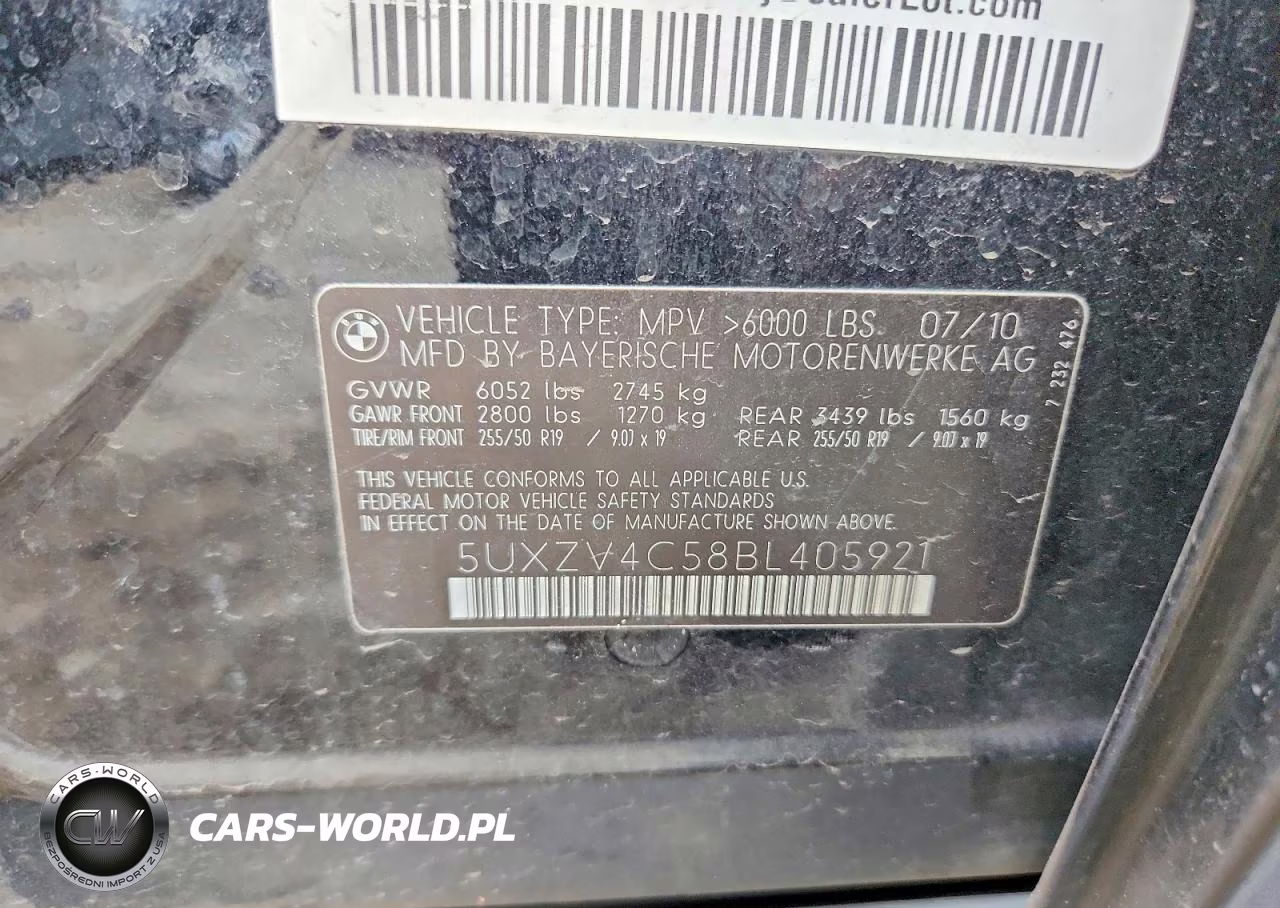 2011 BMW X5 xDrive35I VIN:5UXZV4C58BL405921 - 12