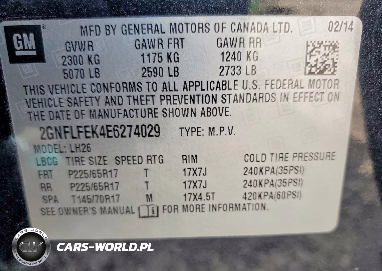 2014 Chevrolet Equinox Lt VIN:2GNFLFEK4E6274029 - 13