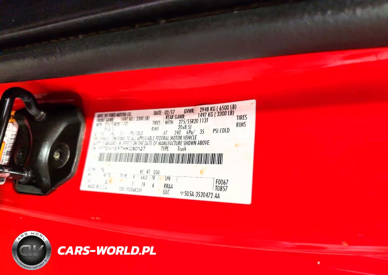 2017 Ford F-150 Xl VIN:1FTEW1EP7HKC80127 - 12