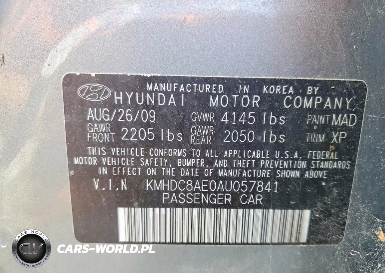 2010 Hyundai Elantra Touring Se VIN:KMHDC8AE0AU057841 - 12