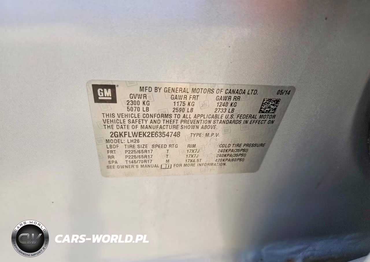 2014 GMC Terrain Sle VIN:2GKFLWEK2E6354748 - 13